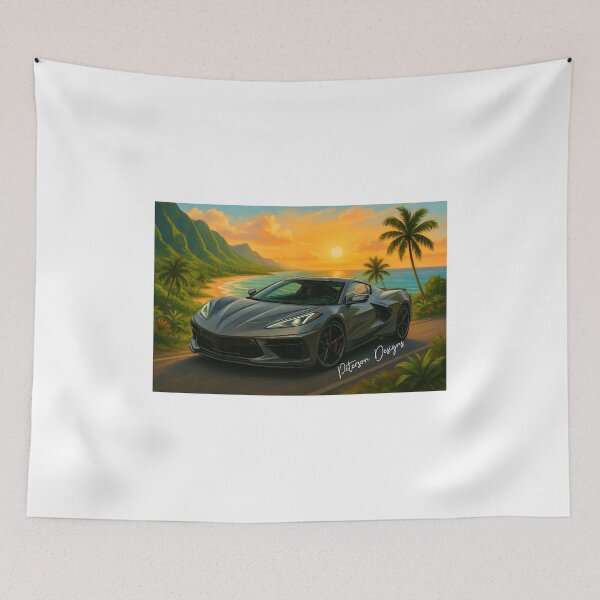 Item preview, Corvette C8 Fanart (Grey 4) designed and sold by Peterson Designs.
