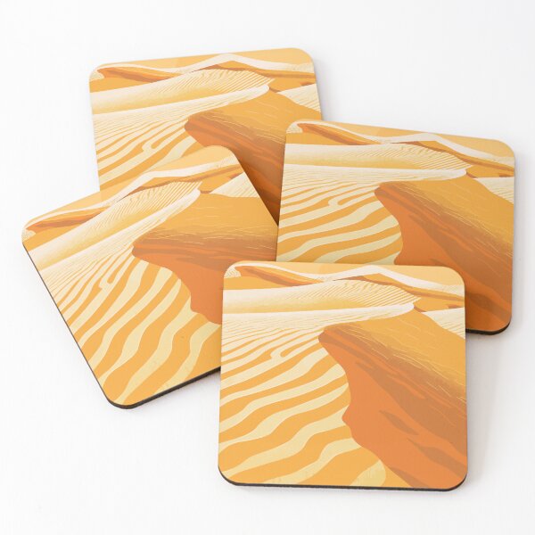 Item preview, Still Desert Sand Dune Scenery Minimalist Art Illustration designed and sold by LVTFCOarts.