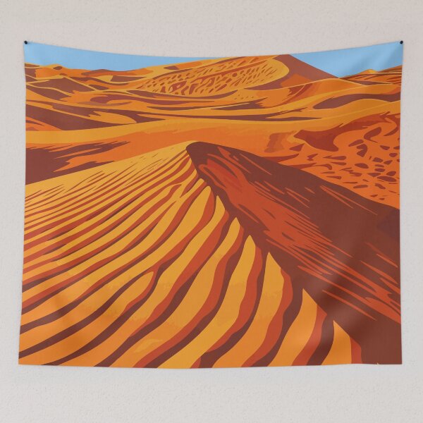 Item preview, Soft Desert Sand Dune Scenery Minimalist Art Illustration designed and sold by LVTFCOarts.
