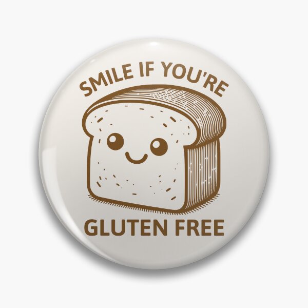 Item preview, Smile If You're Gluten Free Funny Bread Gluten Intolerance Humor  designed and sold by KLArtzStore.