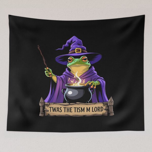Item preview, Funny Magic Frog Wizard Twas The Tism M Lord Autism Awareness ASD designed and sold by Zayavca.