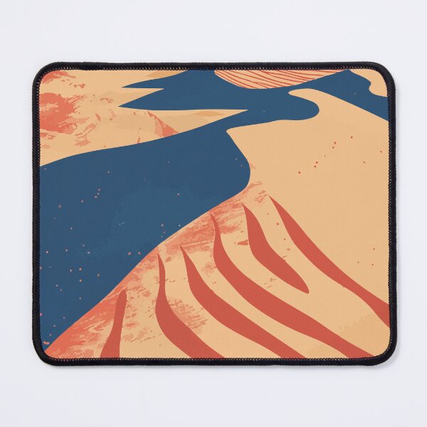 Item preview, Open Desert Sand Dune Scenery Minimalist Art Illustration designed and sold by LVTFCOarts.