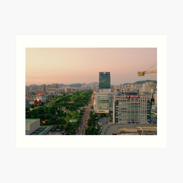 Incheon at Dusk Art Print