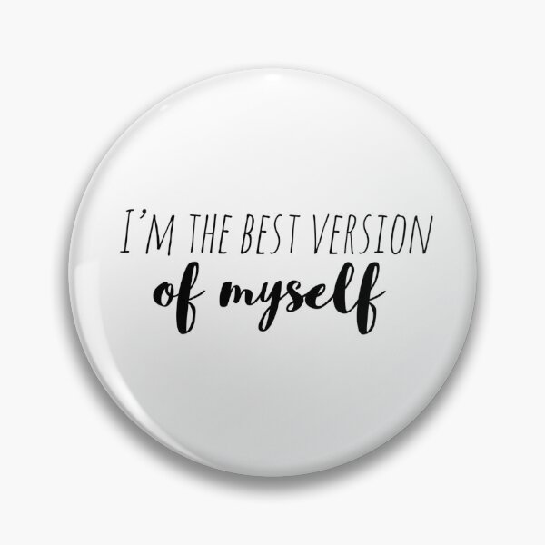 Item preview, I’m the Best Version of Myself – Affirmation – Empowerment Typography Design designed and sold by Camila  Ardila.