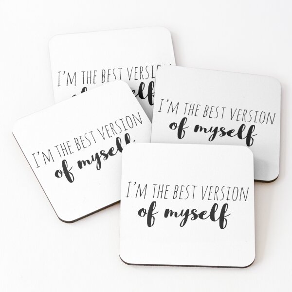 Item preview, I’m the Best Version of Myself – Affirmation – Empowerment Typography Design designed and sold by Camila  Ardila.