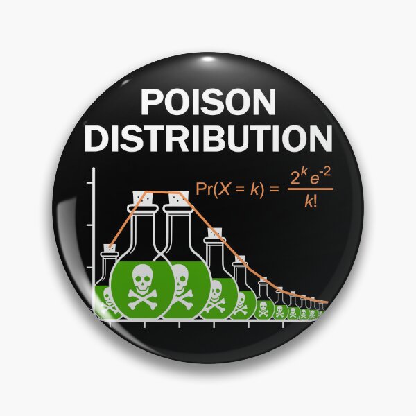 Item preview, Poison of Poisson Distribution – Funny Statistics (on black) designed and sold by Groenendijk.
