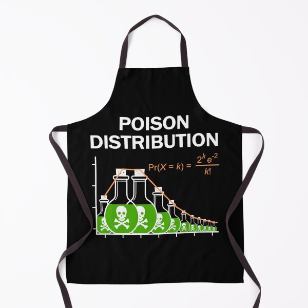 Item preview, Poison of Poisson Distribution – Funny Statistics (on black) designed and sold by Groenendijk.