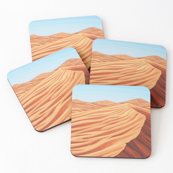 Item preview, Sparse Desert Sand Dune Scenery Minimalist Illustration Art designed and sold by LVTFCOarts.