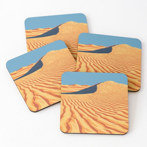 Item preview, Airy Desert Sand Dune Scenery Minimalist Illustration Art designed and sold by LVTFCOarts.