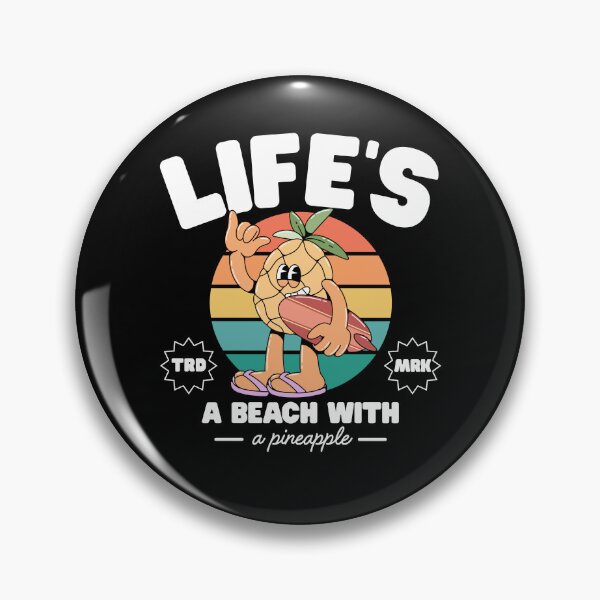 Artikelvorschau, Das Leben ist ein Strand (Ananas) entworfen und verkauft von Peerless-Prime.