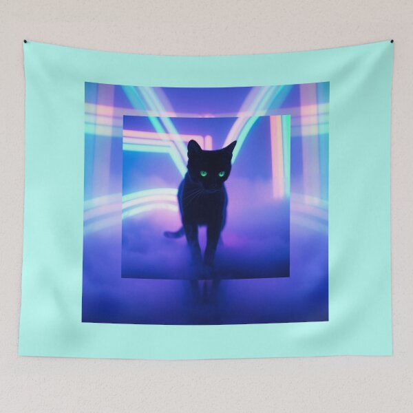 Item preview, Neon cat designed and sold by AlienButterfly.