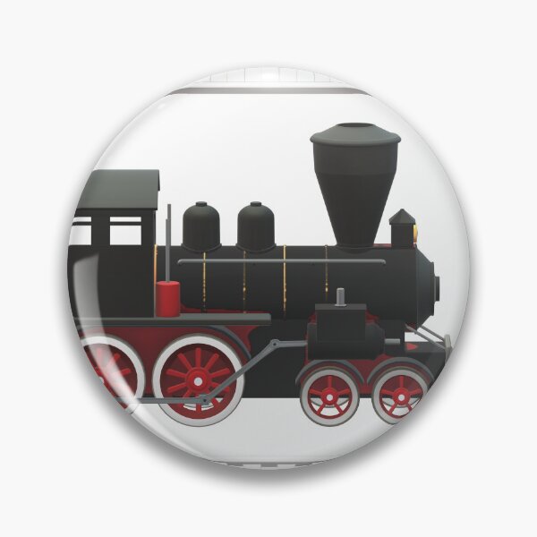 Item preview, Black Steam Train Illustration – Retro Railway Art for Vintage Lovers designed and sold by Amateurtrader.