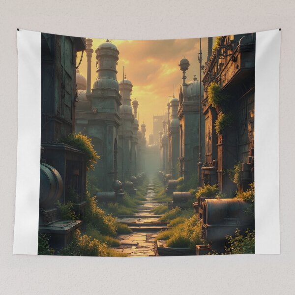 Item preview, Forgotten Pathway Through a Post-Apocalyptic City designed and sold by oanaunciuleanu.