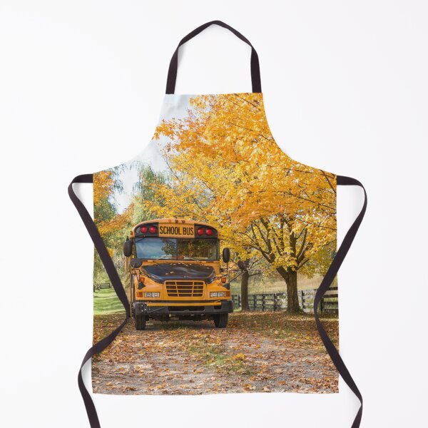 Item preview, Fall Scene with Yellow School bus designed and sold by Roxane Bay.