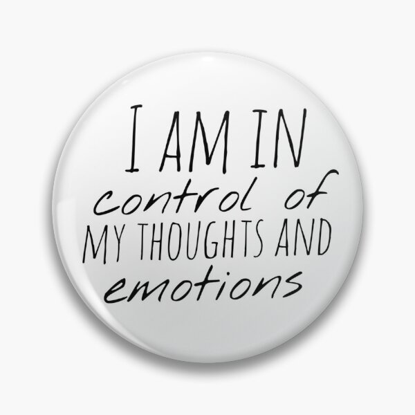 Item preview, I Am in Control of My Thoughts and Emotions – Affirmation – Mind Mastery Typography Design designed and sold by Camila  Ardila.