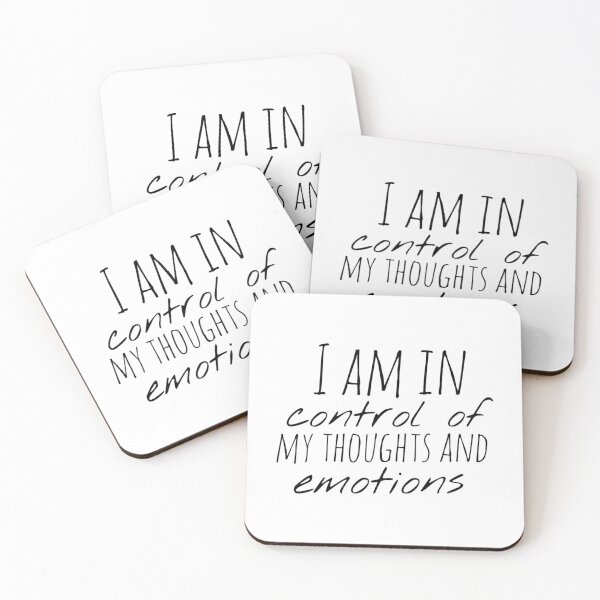 Item preview, I Am in Control of My Thoughts and Emotions – Affirmation – Mind Mastery Typography Design designed and sold by Camila  Ardila.