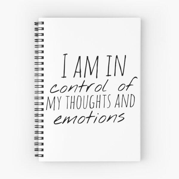Item preview, I Am in Control of My Thoughts and Emotions – Affirmation – Mind Mastery Typography Design designed and sold by Camila Ardila.