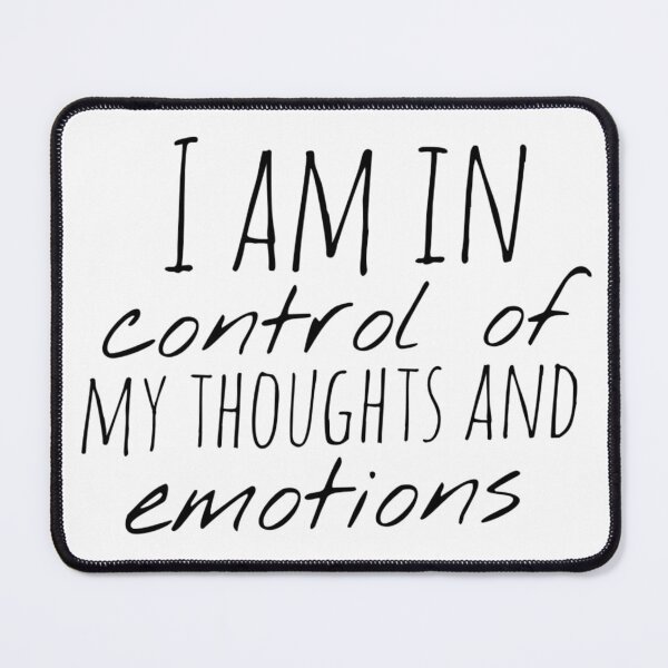 Item preview, I Am in Control of My Thoughts and Emotions – Affirmation – Mind Mastery Typography Design designed and sold by Camila Ardila.