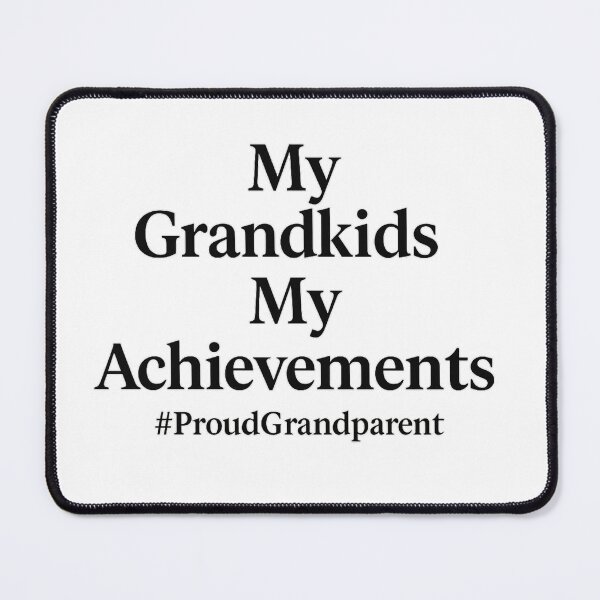 Item preview, My Grandkids. My Achievements. #ProudGrandparent – Minimalist Shirt for Grandparents designed and sold by Lunaria Arts.