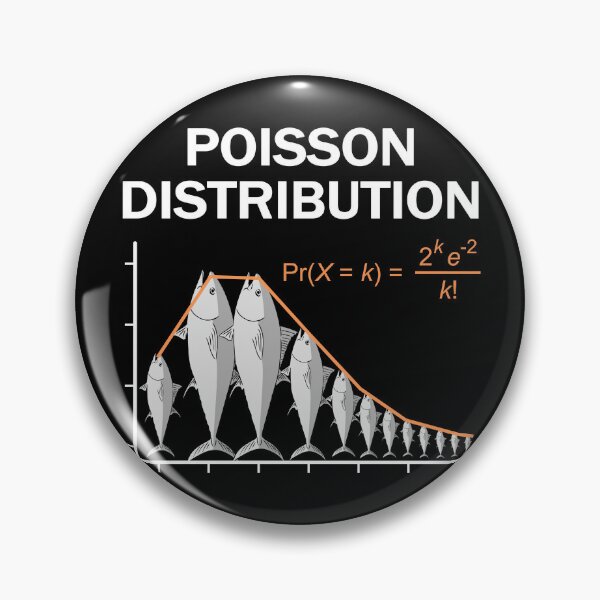 Item preview, Poisson distribution - The probability of fish! (on black) designed and sold by Groenendijk.
