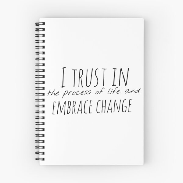 Item preview, I Trust in the Process of Life and Embrace Change – Affirmation – Flow Typography Design designed and sold by Camila  Ardila.