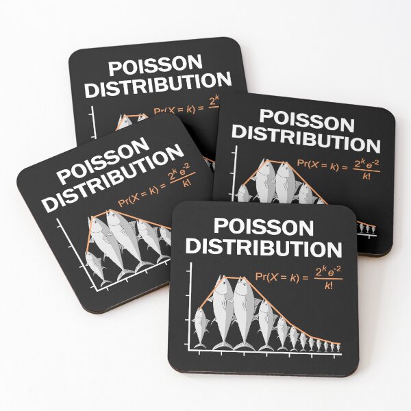 Item preview, Poisson distribution - The probability of fish! (on black) designed and sold by Groenendijk.