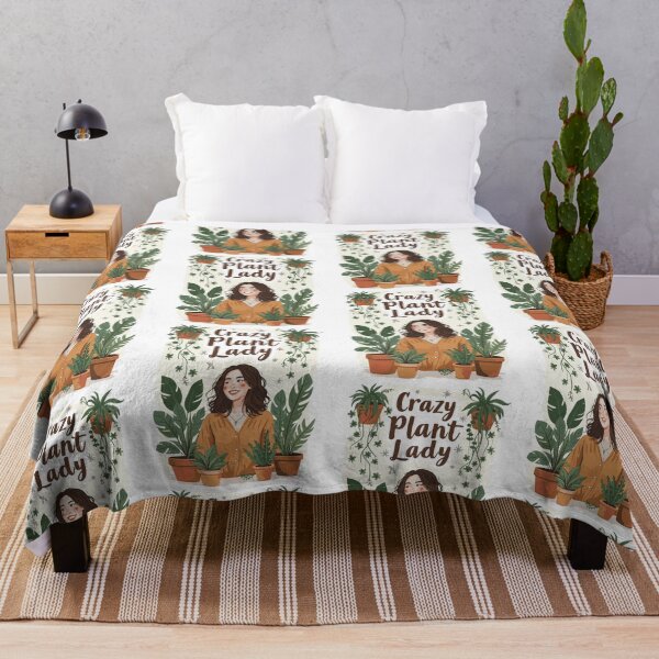 Item preview, Crazy Plant Lady Funny design – Cute Gardening Lover Gift for Women & Plant Moms designed and sold by LuxeGraphix.