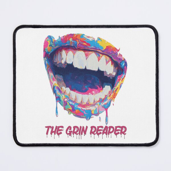 Item preview, The Grin Reaper – Trippy Smiles & Psychedelic Vibes designed and sold by Ignorant-Artist.