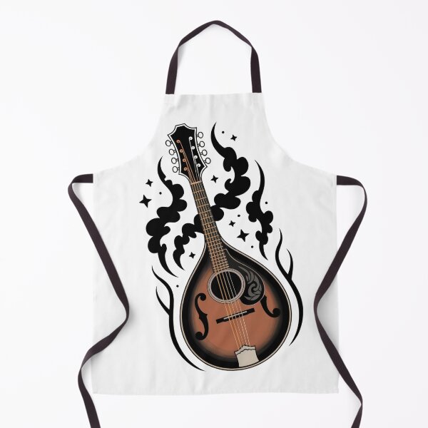 Item preview, Bluegrass Mandolin/Guitar Tattoo Style designed and sold by MadCatPrints.