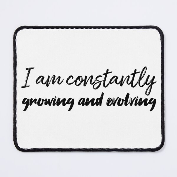 Item preview, I Am Constantly Growing and Evolving – Affirmation – Transformation Typography Design designed and sold by Camila Ardila.