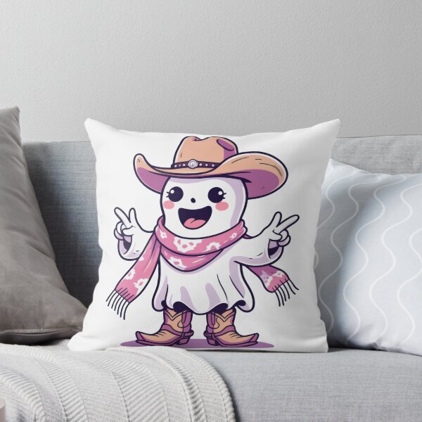 Item preview, Cute Cowboy Ghost Pink Scarf Character designed and sold by Alla-Creates.