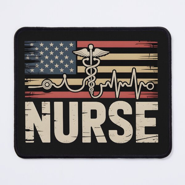 Item preview, Nurse – Patriotic American Flag Medical T‑Shirt | Healthcare Hero Gift designed and sold by Splotchly.