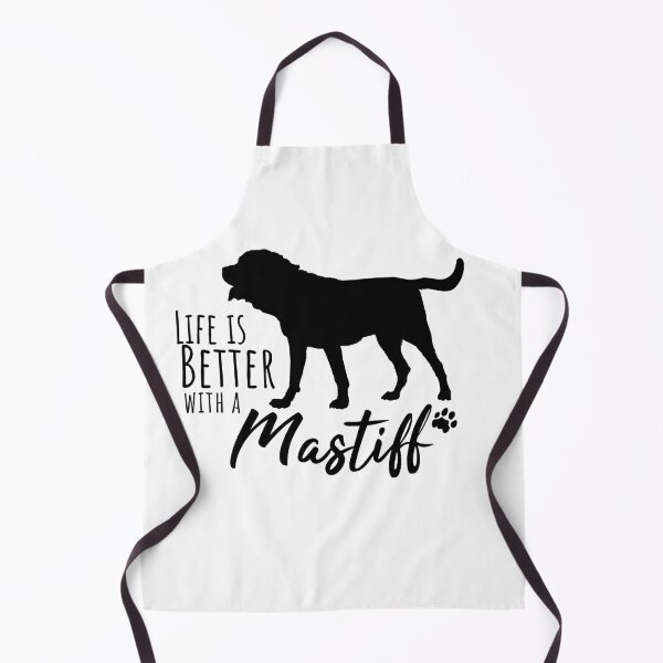 Item preview, Life Is Better with a Mastiff – Dog Silhouette Design for Dog Moms and Dads designed and sold by EmeraldeaArt.