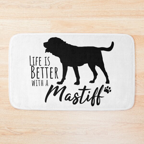 Item preview, Life Is Better with a Mastiff – Dog Silhouette Design for Dog Moms and Dads designed and sold by EmeraldeaArt.