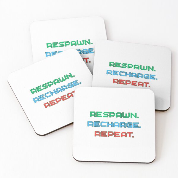 Item preview, Respawn. Recharge. Repeat. – Gamer Life Loop designed and sold by Pixel--Threads.