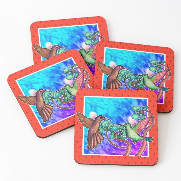 Item preview, Brunch Squad: Hawk, Parrot & Hummingbirds designed and sold by lulo-pez-art.