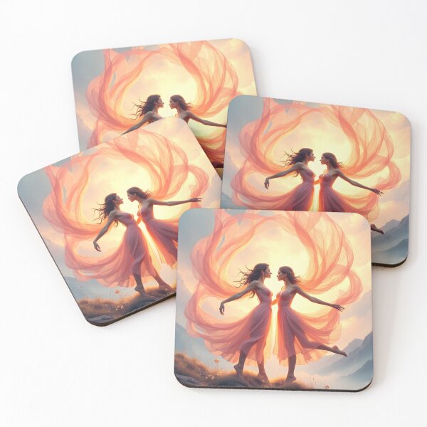 Item preview, Ethereal Dance of the Twin Flames designed and sold by oanaunciuleanu.