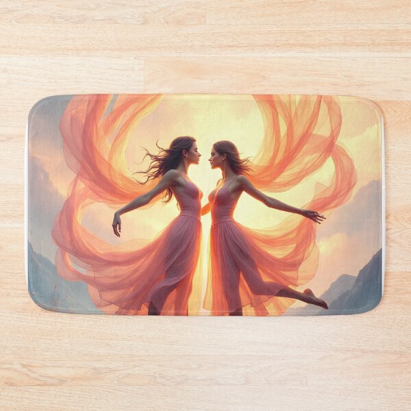 Item preview, Ethereal Dance of the Twin Flames designed and sold by oanaunciuleanu.
