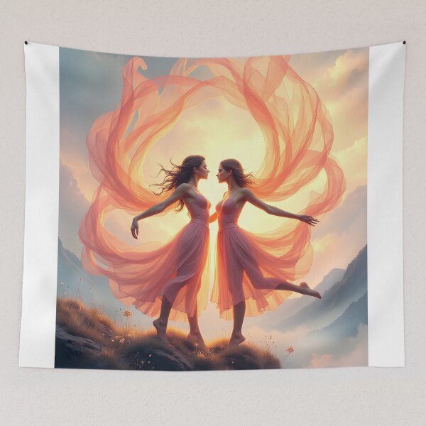 Item preview, Ethereal Dance of the Twin Flames designed and sold by oanaunciuleanu.