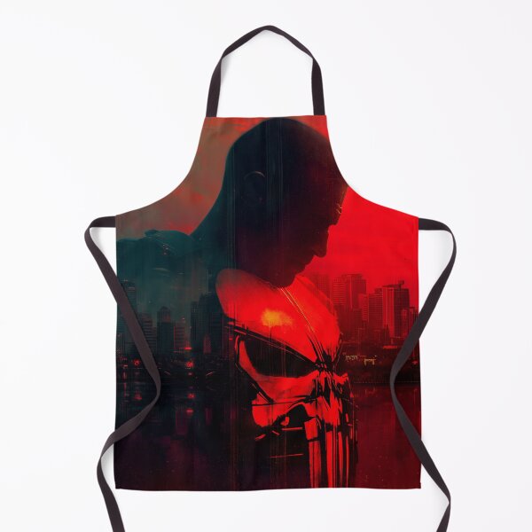 Item preview, Dark urban silhouette – red vengeful skull designed and sold by LoomisDreams.