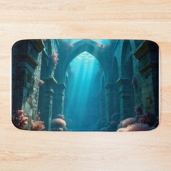Item preview, Sunlit Ruins Beneath the Waves designed and sold by oanaunciuleanu.