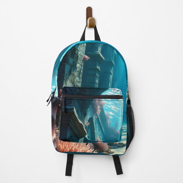 Item preview, Sunlit Ruins Beneath the Waves designed and sold by oanaunciuleanu.