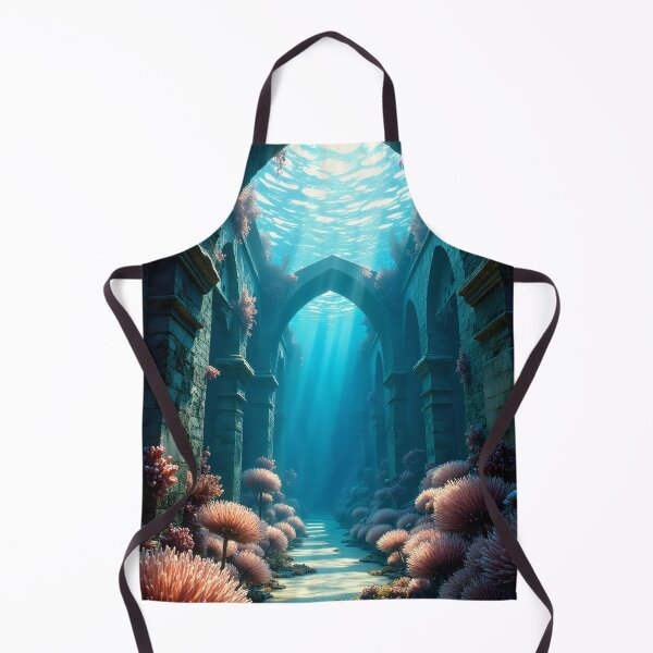 Item preview, Sunlit Ruins Beneath the Waves designed and sold by oanaunciuleanu.