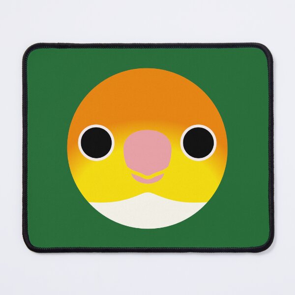 Item preview, The face of a White-bellied Caique designed and sold by INKOYADO.