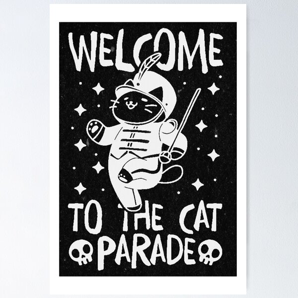 Item preview, Welcome to the cat parade poster designed and sold by martirush.