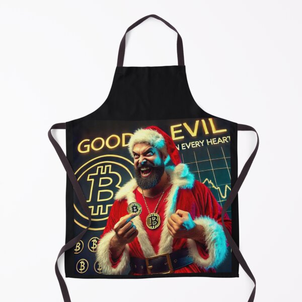 Item preview, Dark Aggressive Santa Bitcoin Greed designed and sold by Voodoo Store Paranormal Collections.