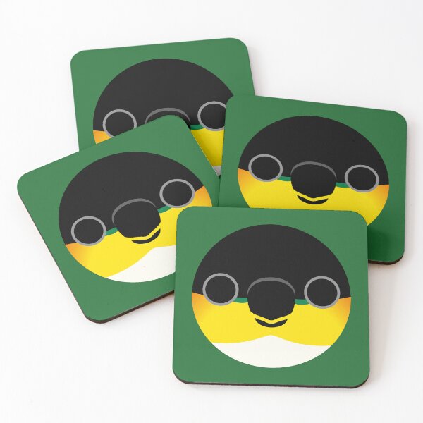 Item preview, The face of a Black-headed Caique designed and sold by INKOYADO.