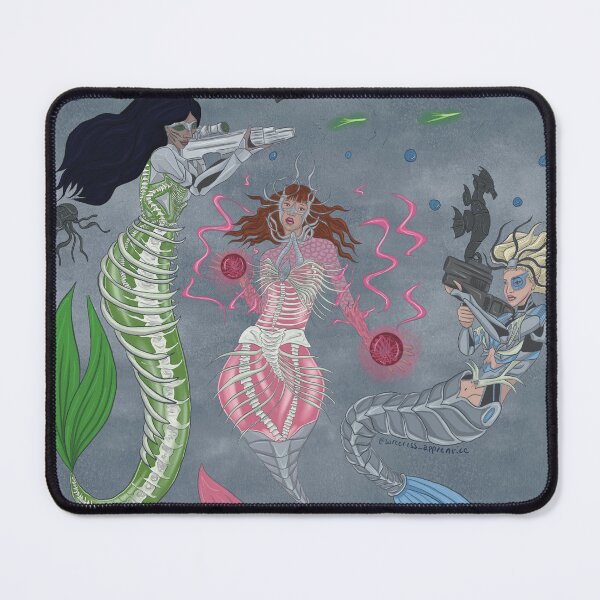 Item preview, Cyber exoskeleton mermaids in battle - Mermay designed and sold by SorceressApprentice.