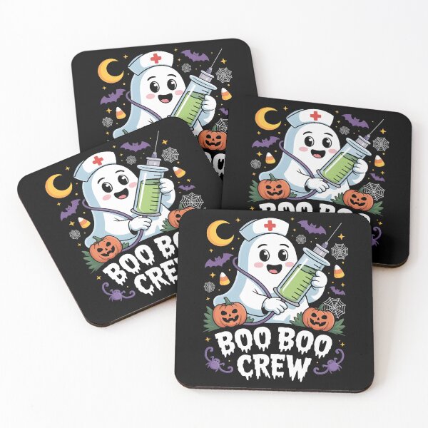 Item preview, Boo Boo Crew – Nurse Ghost Halloween T‑Shirt with Spooky Decorations designed and sold by Splotchly.