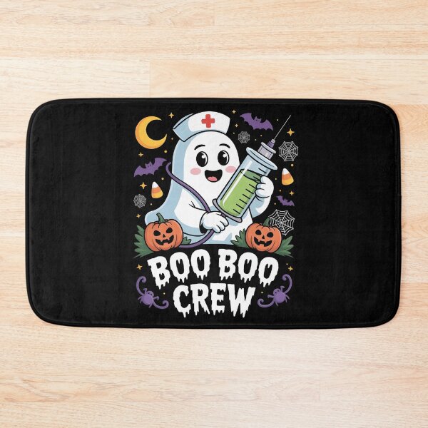 Item preview, Boo Boo Crew – Nurse Ghost Halloween T‑Shirt with Spooky Decorations designed and sold by Splotchly.